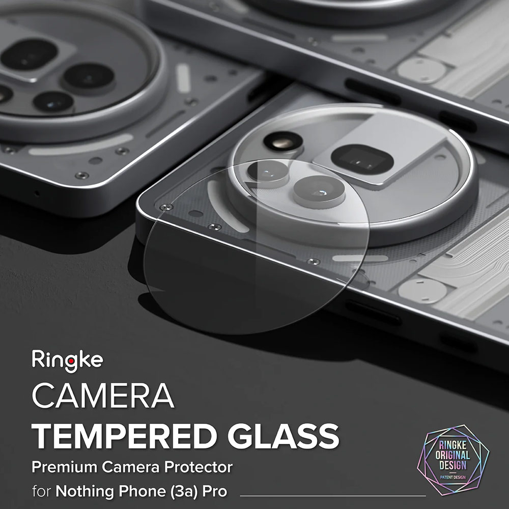 Picture of Nothing Phone 3a Pro | Ringke Camera Tempered Glass Protector for Nothing Phone (3a) Pro (2pcs)