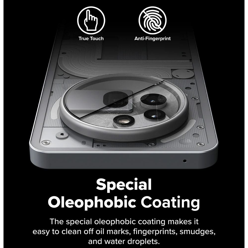 Picture of Nothing Phone 3a Pro | Ringke Camera Tempered Glass Protector for Nothing Phone (3a) Pro (2pcs)