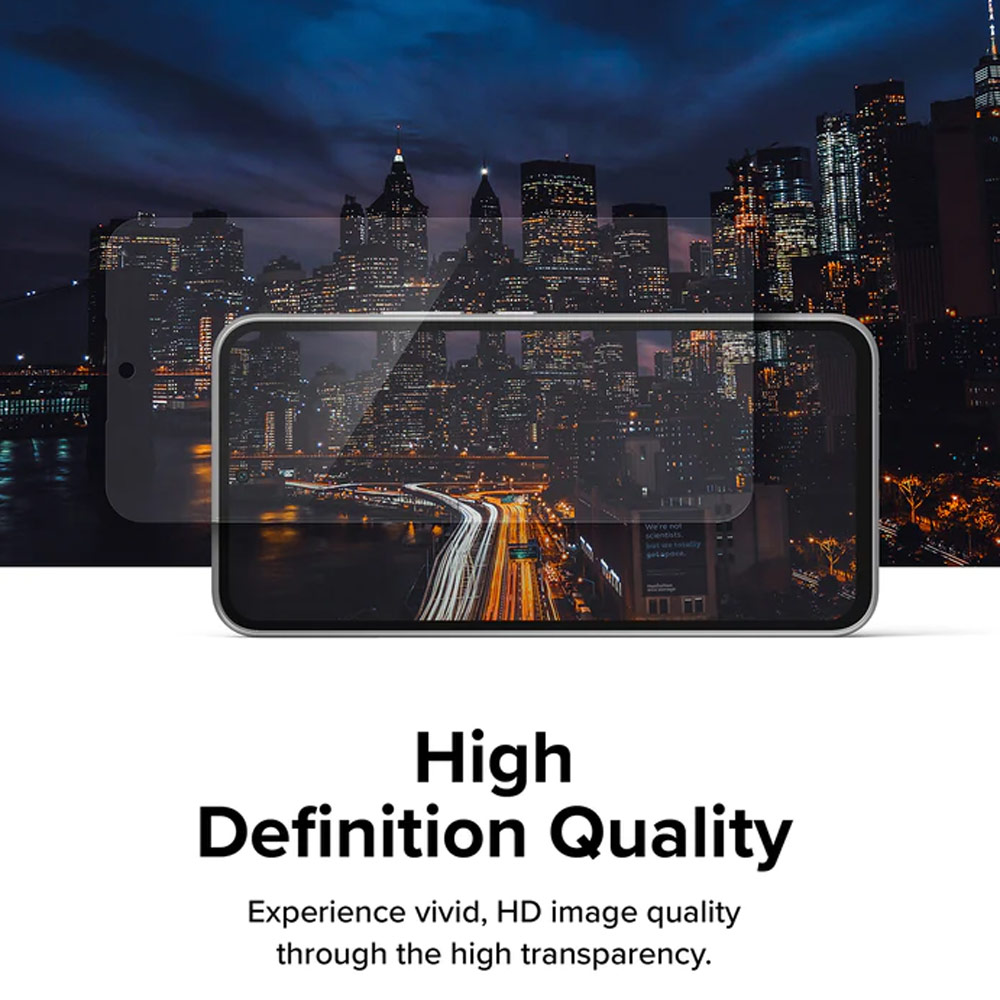 Picture of Samsung Galaxy A54 5G | Ringke Full Adhesive Full Cover Tempered Glass with Easy Installation Helper Tool for Samsung Galaxy A54 5G (Clear 2pcs)