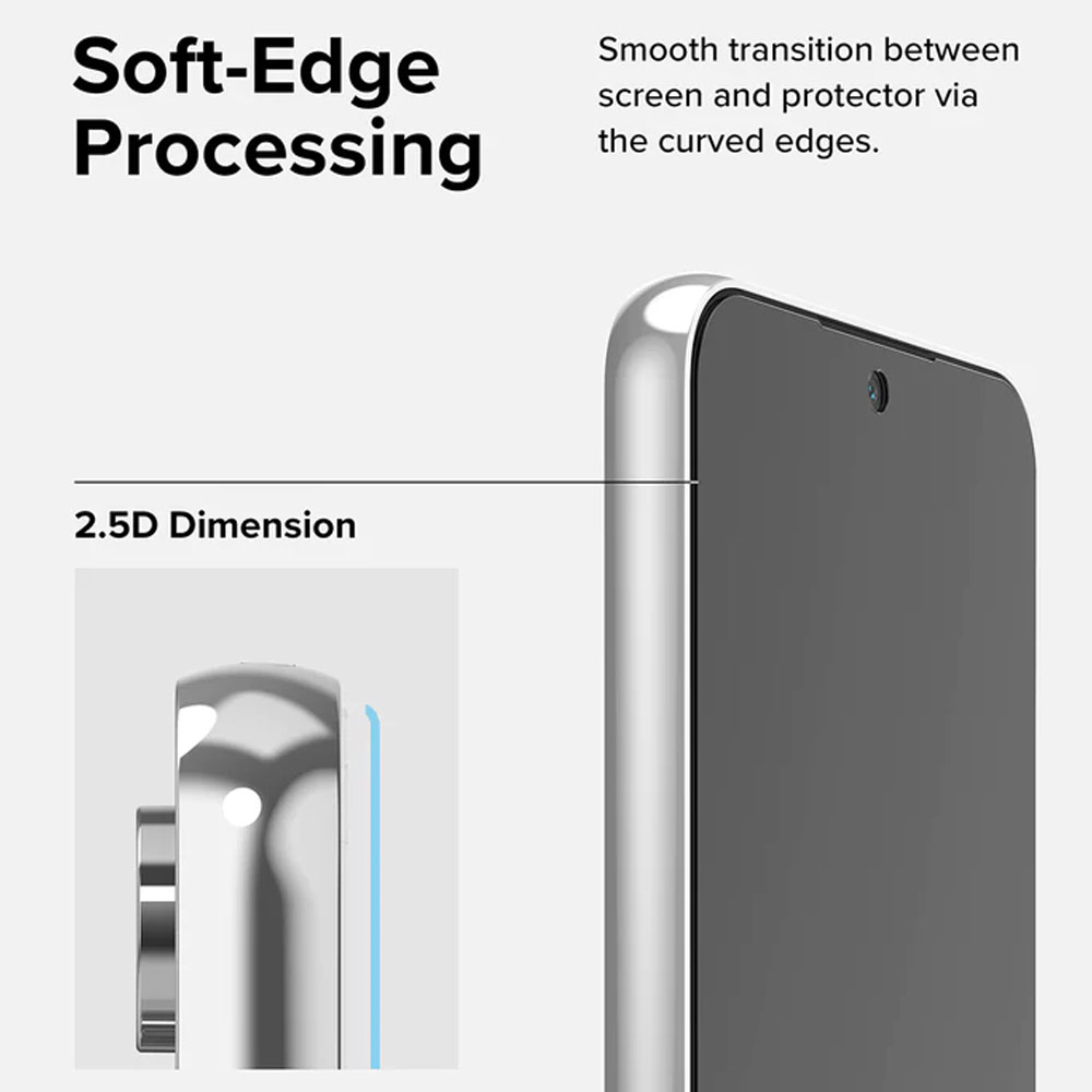 Picture of Samsung Galaxy A54 5G | Ringke Full Adhesive Full Cover Tempered Glass with Easy Installation Helper Tool for Samsung Galaxy A54 5G (Clear 2pcs)