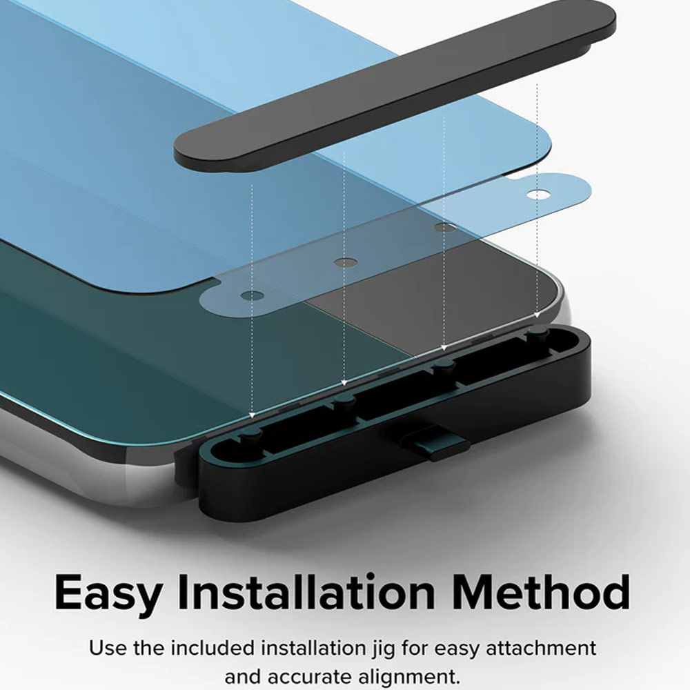 Picture of Samsung Galaxy A54 5G | Ringke Full Adhesive Full Cover Tempered Glass with Easy Installation Helper Tool for Samsung Galaxy A54 5G (Clear 2pcs)