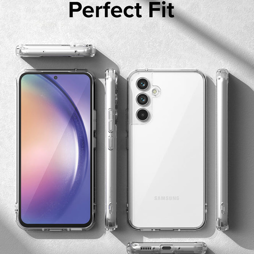 Picture of Samsung Galaxy A54 5G Case | Ringke Fusion Transparent Protection Case for Samsung Galaxy A54 5G (Matte Smoke Black)