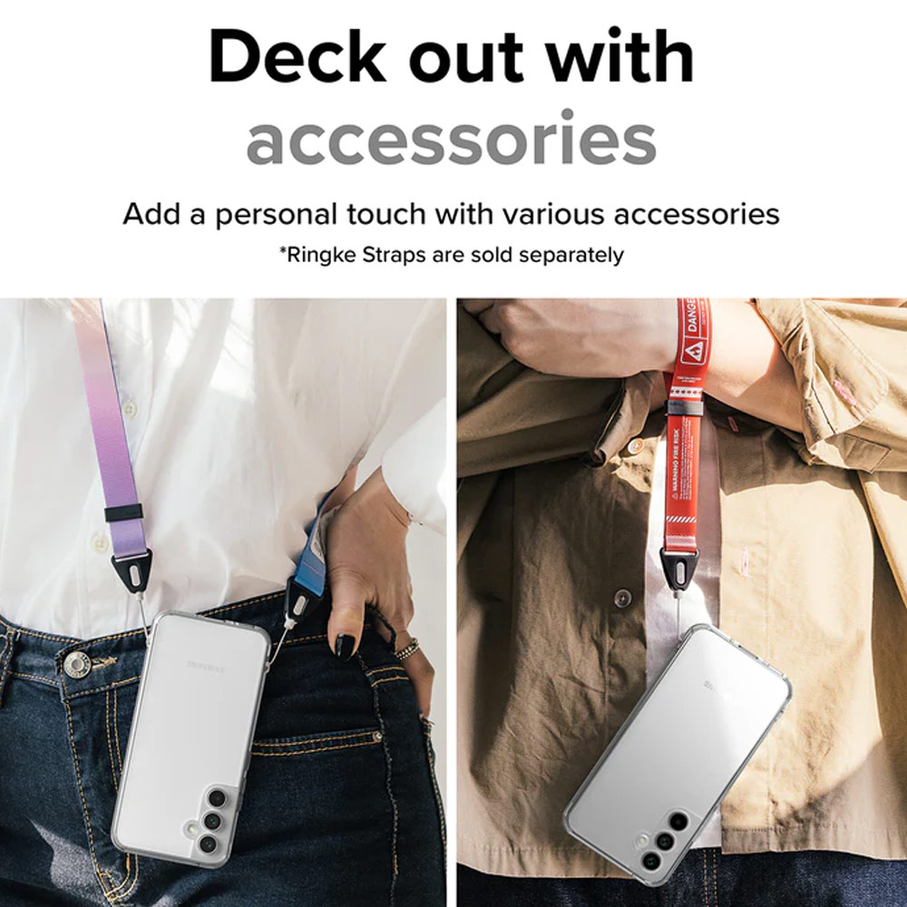 Picture of Samsung Galaxy A54 5G Case | Ringke Fusion Transparent Protection Case for Samsung Galaxy A54 5G (Matte Smoke Black)