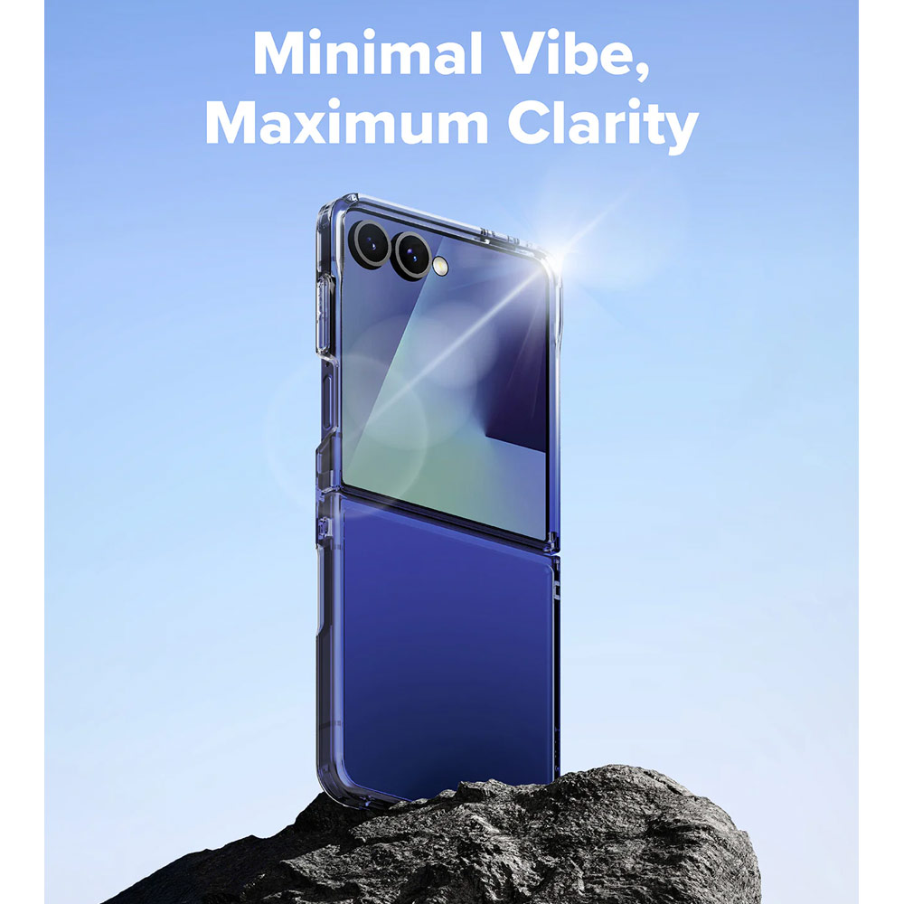 Picture of Samsung Galaxy Z Flip 7 Case | Ringke Fusion Protection Case with Strap Hole for Samsung Galaxy Z Flip 7 (Clear)