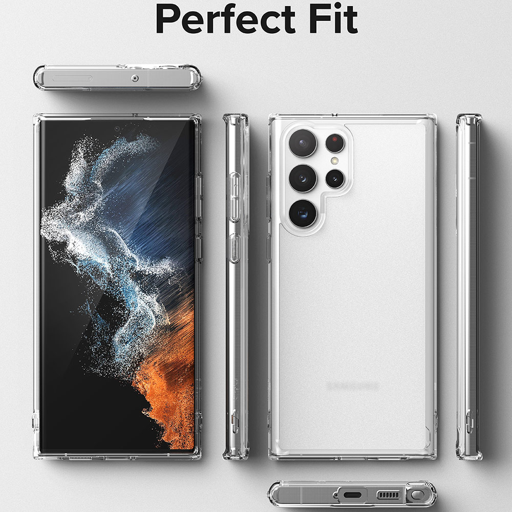 Picture of Samsung Galaxy S22 Ultra 5G 6.8 Case | Ringke Fusion Protection Case for Samsung Galaxy S22 Ultra 6.8 (Matte Clear)