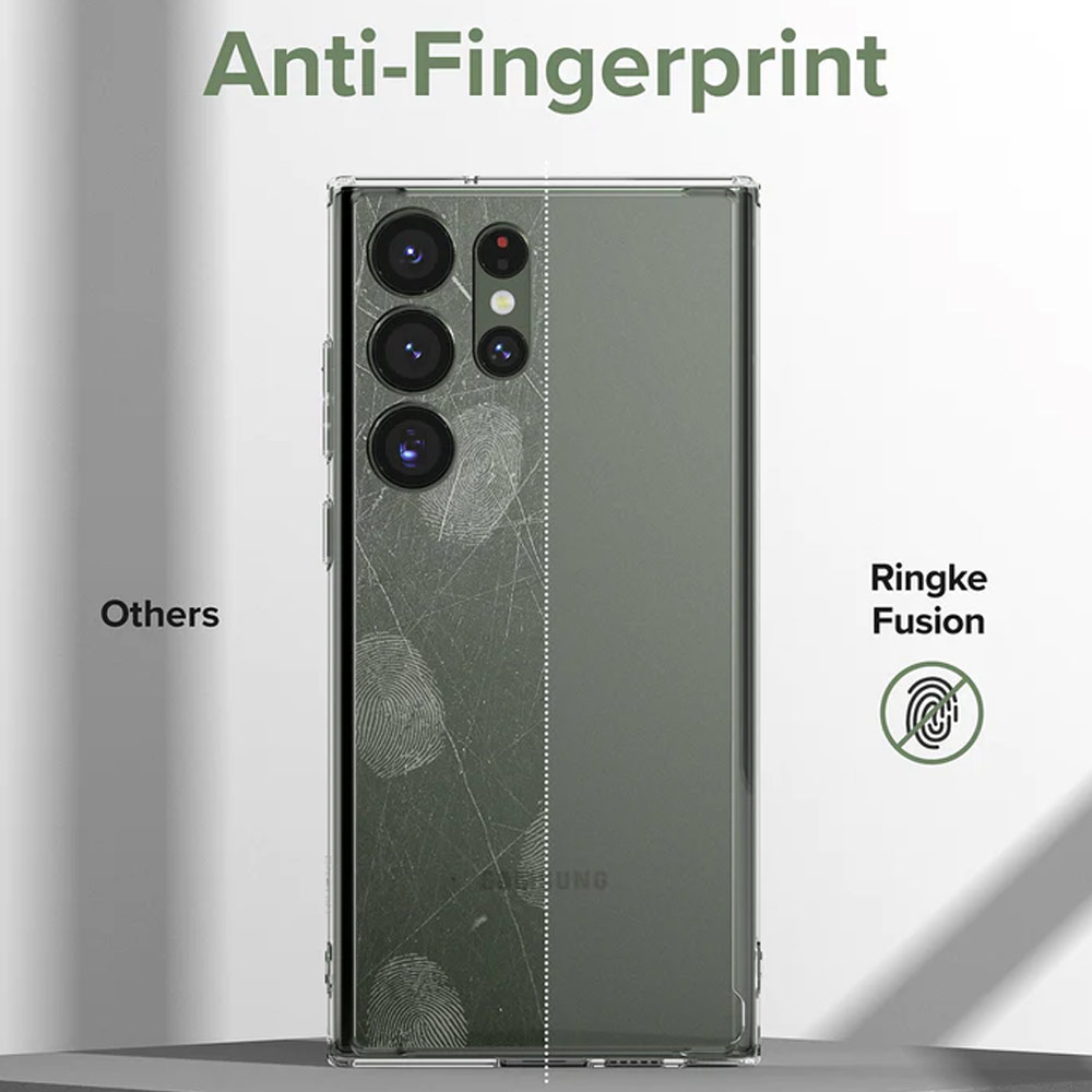 Picture of Samsung Galaxy S23 Ultra Case | Ringke Fusion Transparent Protection Case for Samsung Galaxy S23 Ultra (Matte Clear)