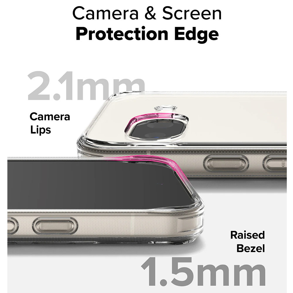 Picture of Google Pixel 9a Case | Ringke Fusion Clear Drop Drop Protection Case for Google Pixel 9a (Clear)