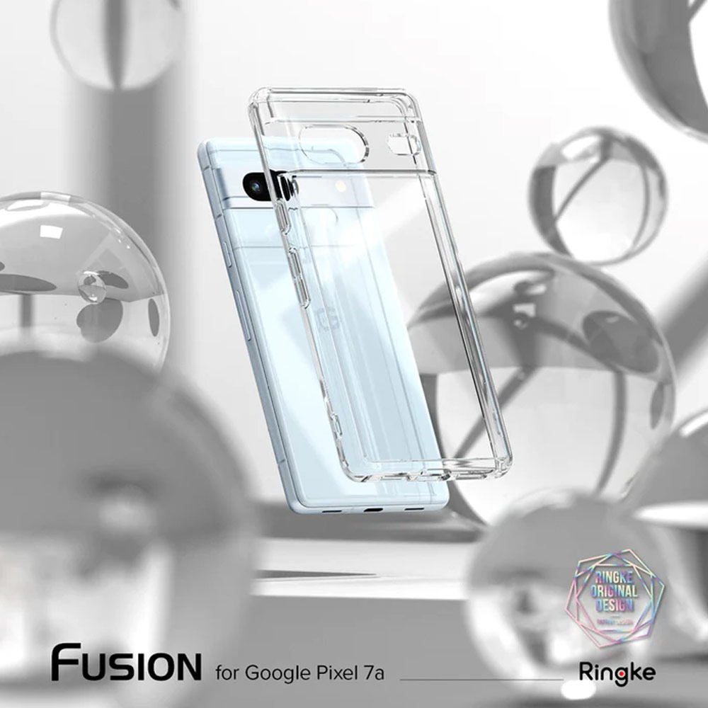 Picture of Google Pixel 7a  | Ringke Fusion Hybrid Clear Protection for Google Pixel 7a (Clear)
