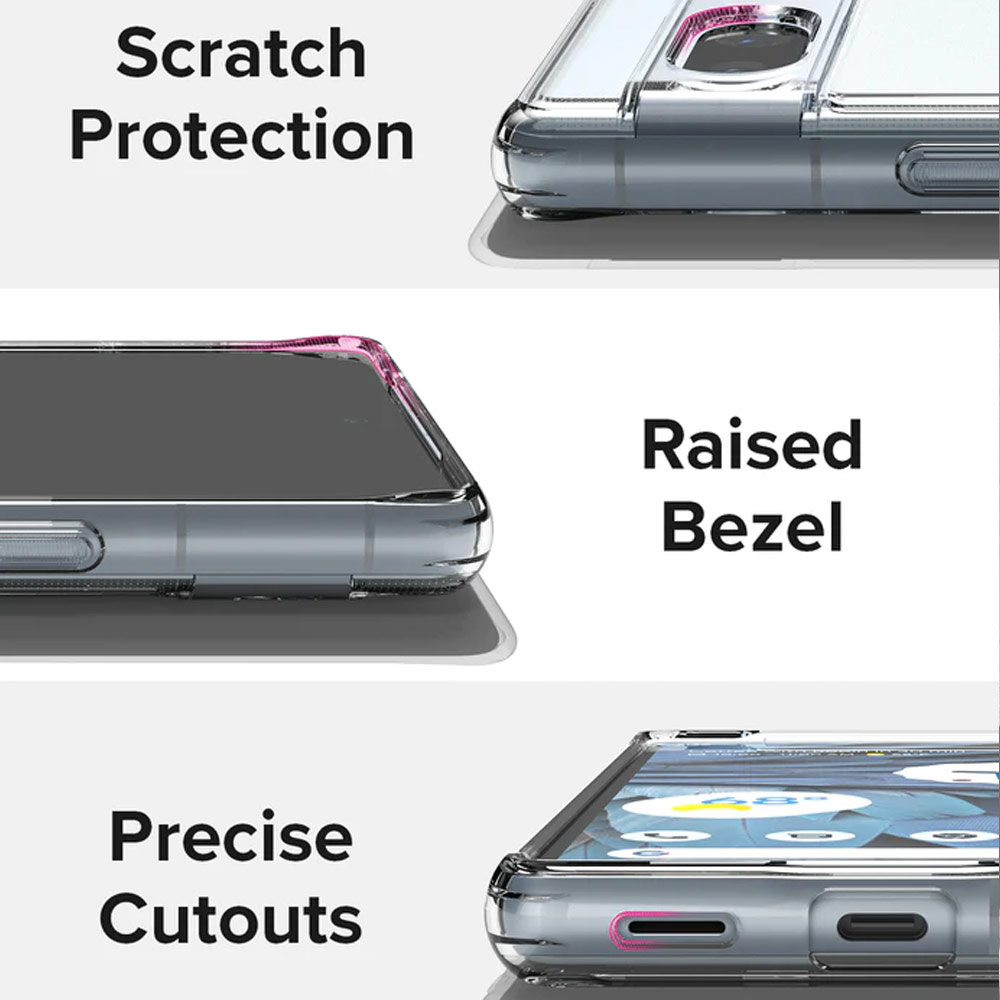 Picture of Google Pixel 7a  | Ringke Fusion Hybrid Clear Protection for Google Pixel 7a (Matte Clear)