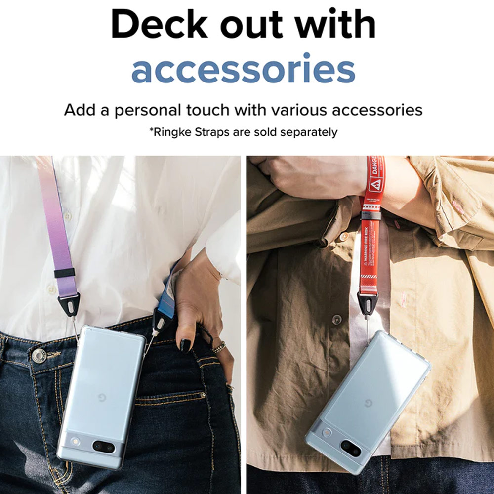 Picture of Google Pixel 7a  | Ringke Fusion Hybrid Clear Protection for Google Pixel 7a (Matte Clear)