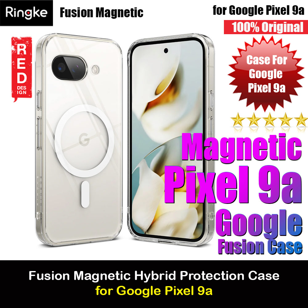 Picture of Ringke Fusion Magnetic Clear Drop Drop Protection Case for Google Pixel 9a (Clear) Google Pixel 9a- Google Pixel 9a Cases, Google Pixel 9a Covers, iPad Cases and a wide selection of Google Pixel 9a Accessories in Malaysia, Sabah, Sarawak and Singapore 