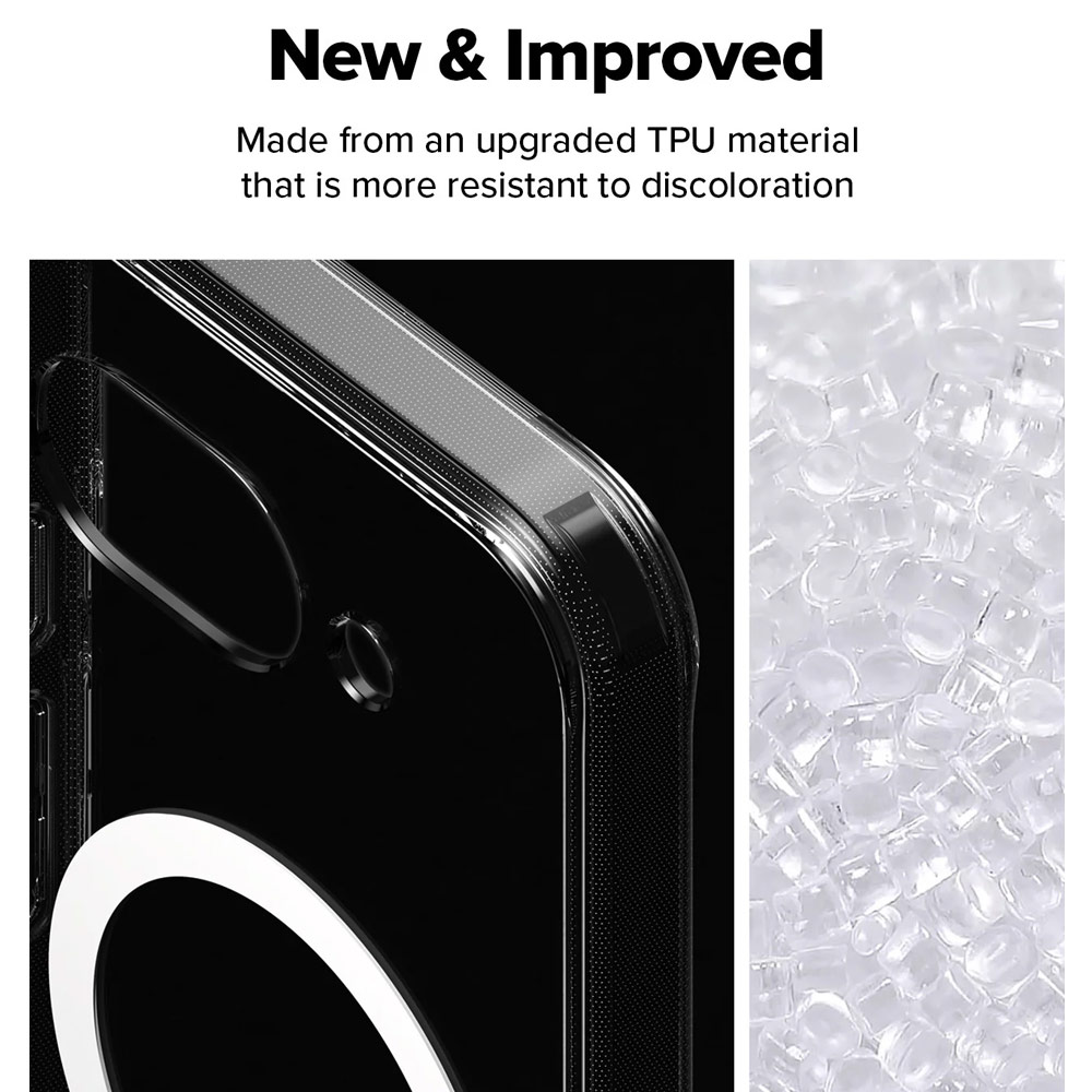 Picture of Google Pixel 9a Case | Ringke Fusion Magnetic Clear Drop Drop Protection Case for Google Pixel 9a (Clear)