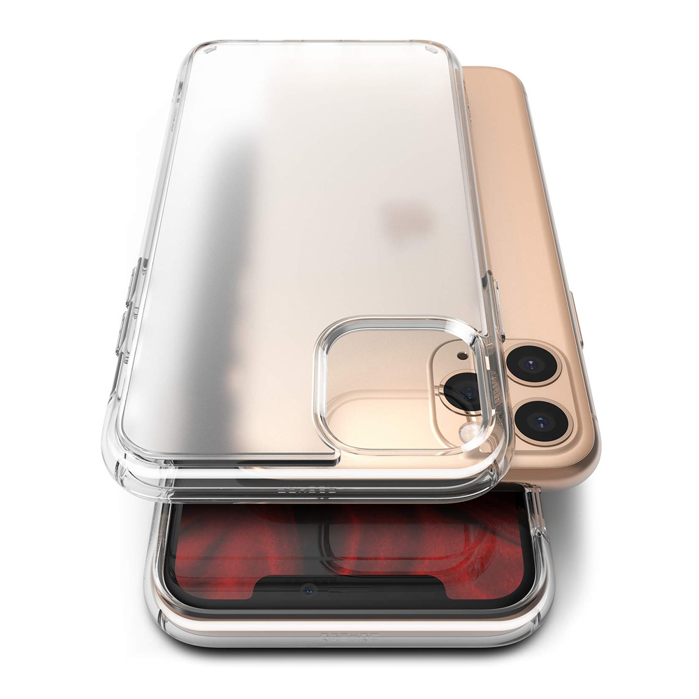 Picture of Apple iPhone 11 Pro 5.8  | Ringke Fusion Matte Anti Fingerprint Extreme Tough Protection for Apple iPhone 11 Pro 5.8 (Matte Clear)