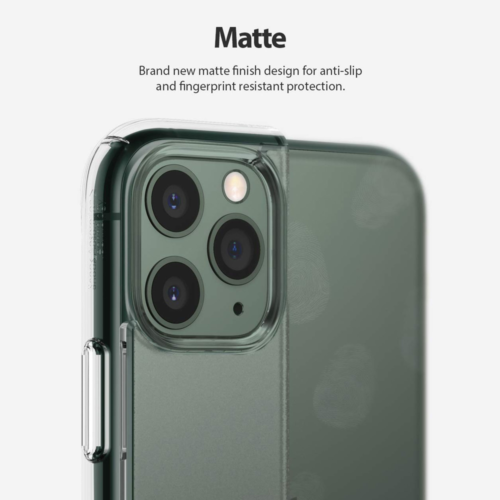 Picture of Apple iPhone 11 Pro 5.8  | Ringke Fusion Matte Anti Fingerprint Extreme Tough Protection for Apple iPhone 11 Pro 5.8 (Matte Clear)