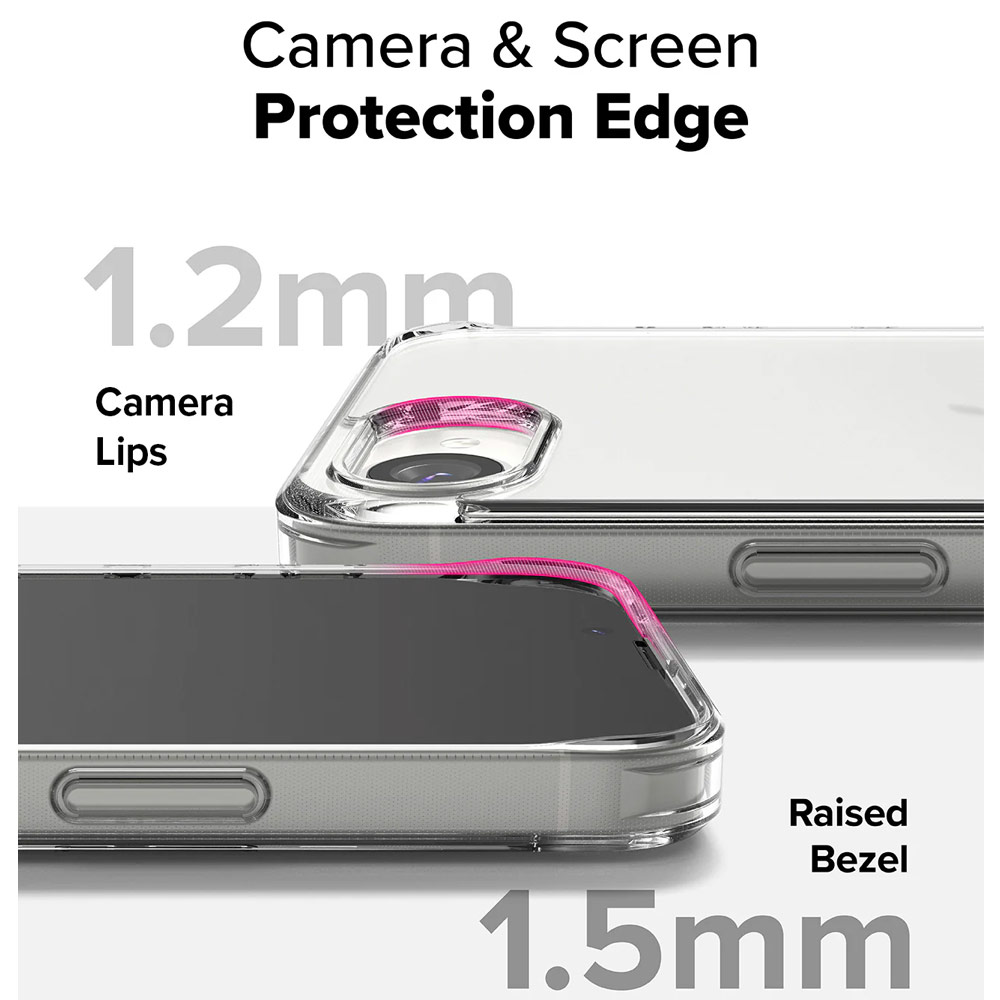 Picture of Apple iPhone 16e Case | Ringke Fusion Transparent Hybrid Protection Case for iPhone 16e (Matte)
