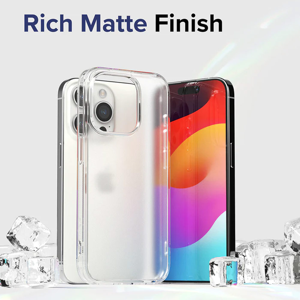 Picture of Apple iPhone 15 Pro 6.1 Case | Ringke Fusion Slim Drop Protection Case for Apple iPhone 15 Pro 6.1 (Matte Clear)
