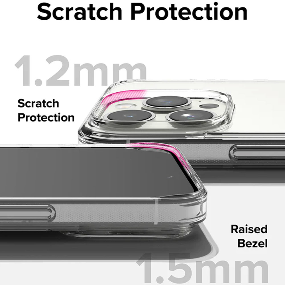 Picture of Apple iPhone 15 Pro 6.1 Case | Ringke Fusion Slim Drop Protection Case for Apple iPhone 15 Pro 6.1 (Clear)