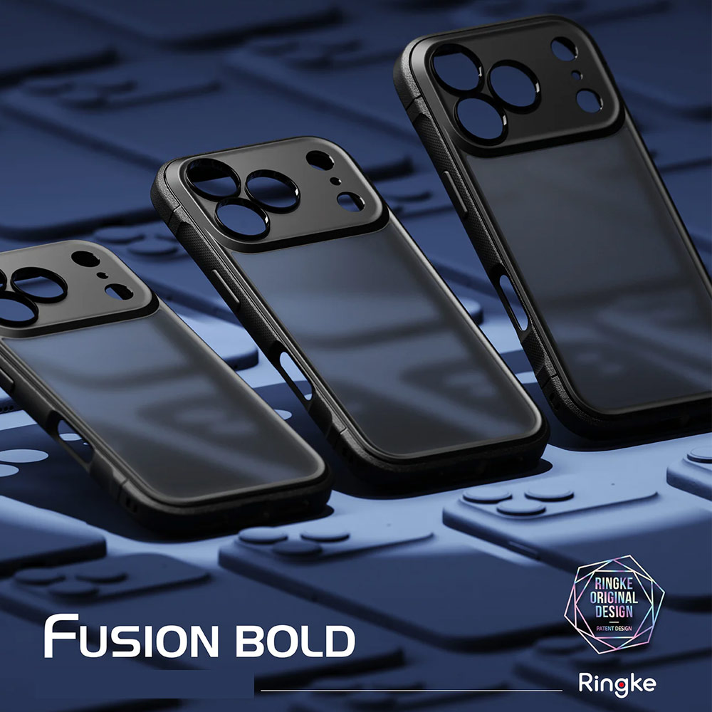 Picture of Apple iPhone 17 Pro Max 6.9 Case | Ringke Fusion Bold Anti Finger Print Anti Slip Drop Protection Case for iPhone 17 Pro Max 6.9 (Matte Black)