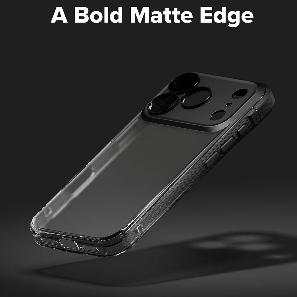 Picture of Apple iPhone 17 Pro Max 6.9 Case | Ringke Fusion Bold Anti Finger Print Anti Slip Drop Protection Case for iPhone 17 Pro Max 6.9 (Matte Black)
