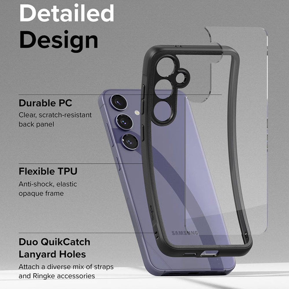 Picture of Samsung Galaxy S24 Plus Case | Ringke Fusion Bold Drop Protection Case for Samsung Galaxy S24 Plus (Black)