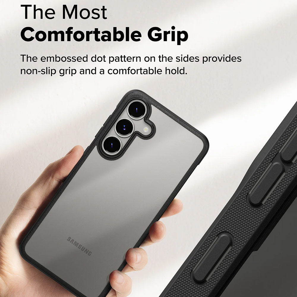 Picture of Samsung Galaxy S25 Case | Ringke Fusion Bold Transparent Protection Case for Samsung Galaxy S25 (Black)