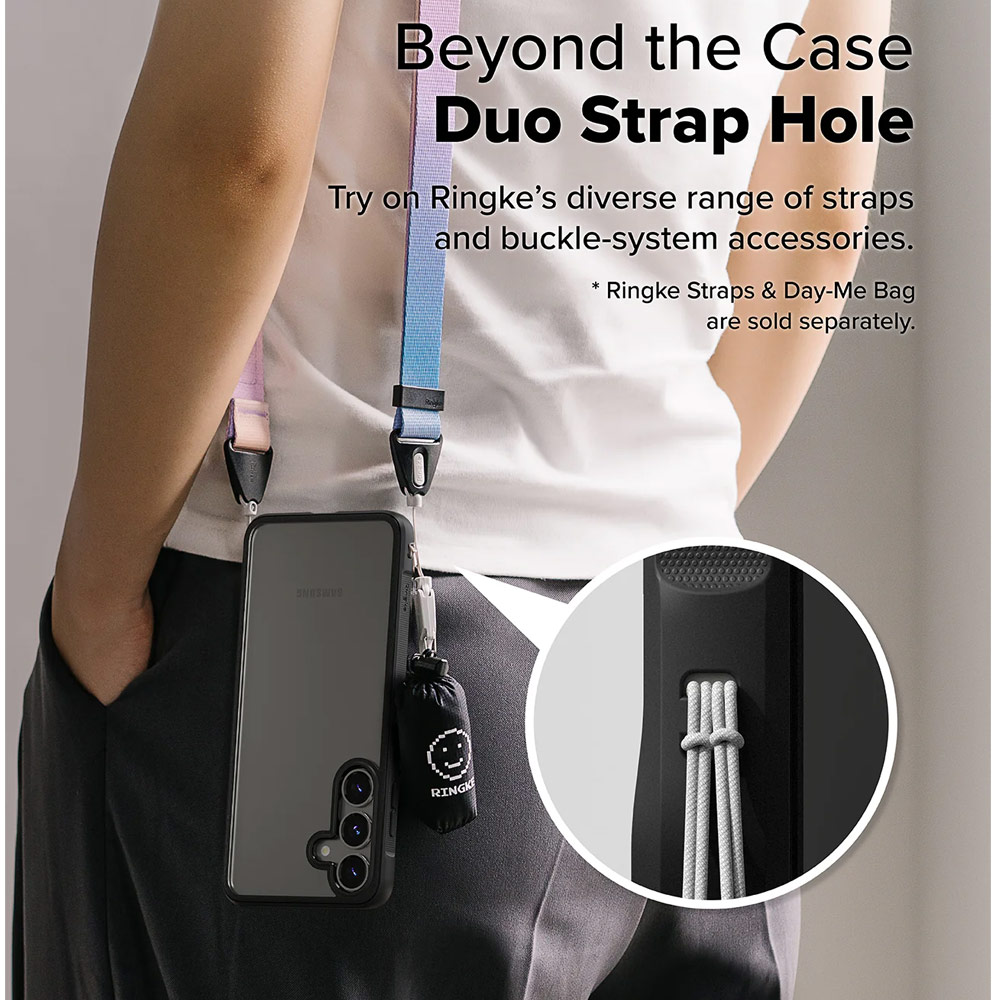 Picture of Samsung Galaxy S25 Case | Ringke Fusion Bold Transparent Protection Case for Samsung Galaxy S25 (Black)