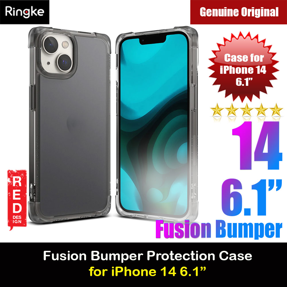 Picture of Ringke Fusion Bumper Corner Edge Drop Protection Case for iPhone 14 6.1 (Matte Smoke Black) Apple iPhone 14 6.1- Apple iPhone 14 6.1 Cases, Apple iPhone 14 6.1 Covers, iPad Cases and a wide selection of Apple iPhone 14 6.1 Accessories in Malaysia, Sabah, Sarawak and Singapore 