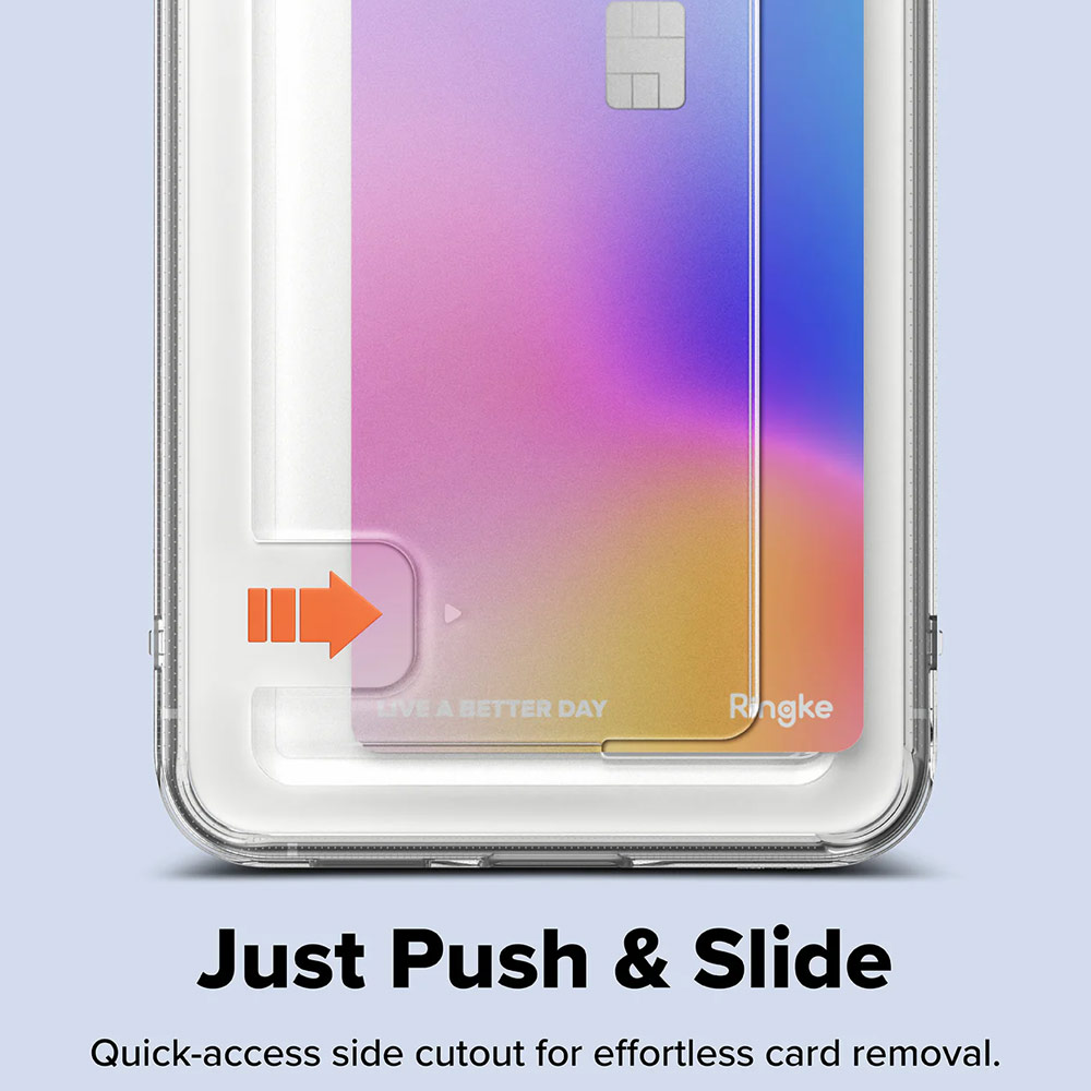 Picture of Samsung Galaxy S25 FE Case | Ringke Fusion Card Holder Drop Protection Case for Galaxy S25 FE (Clear)