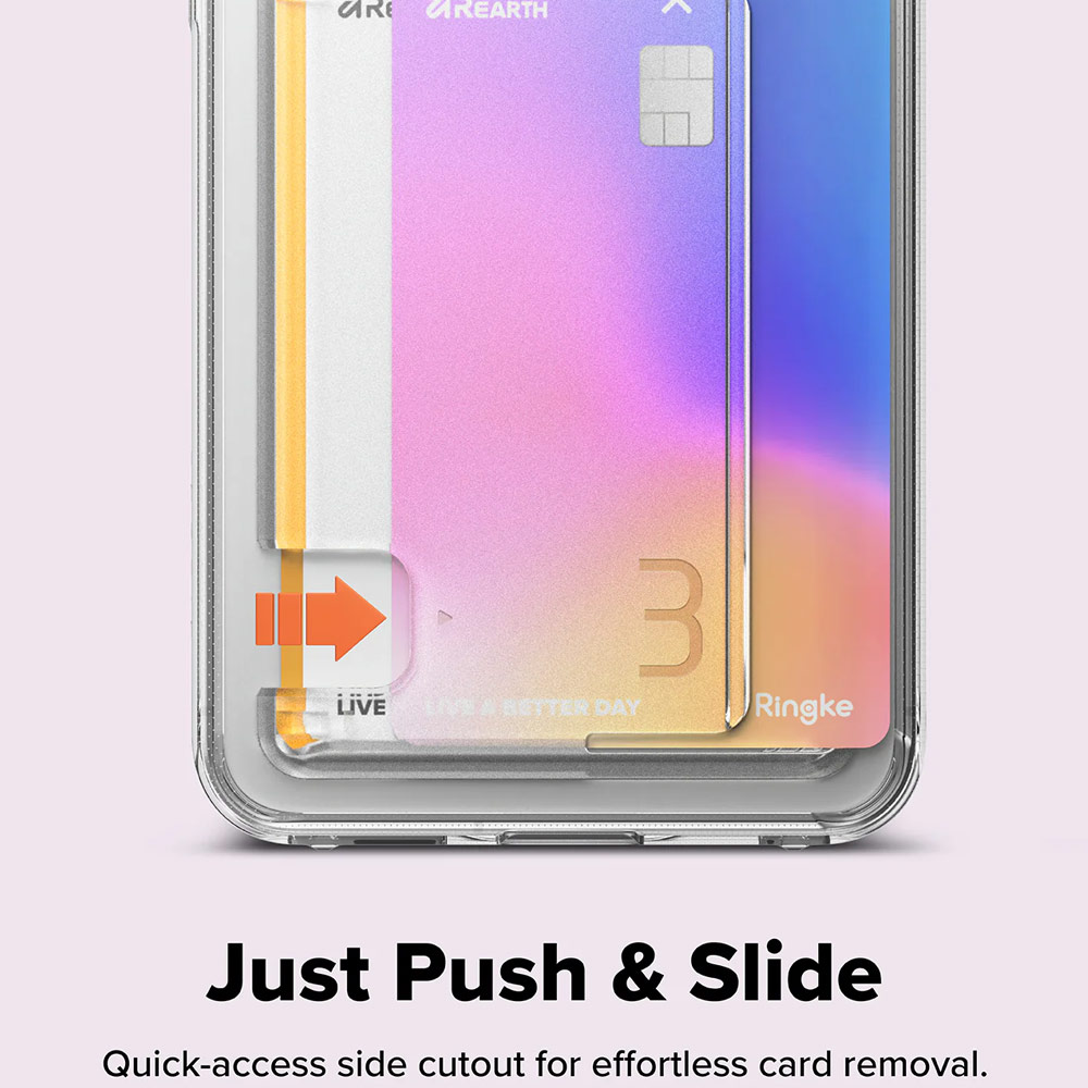 Picture of Samsung Galaxy A57 Case | Ringke Fusion Card Transparent Hybrid Card Holder Protection Case for Samsung Galaxy A57 (Clear)