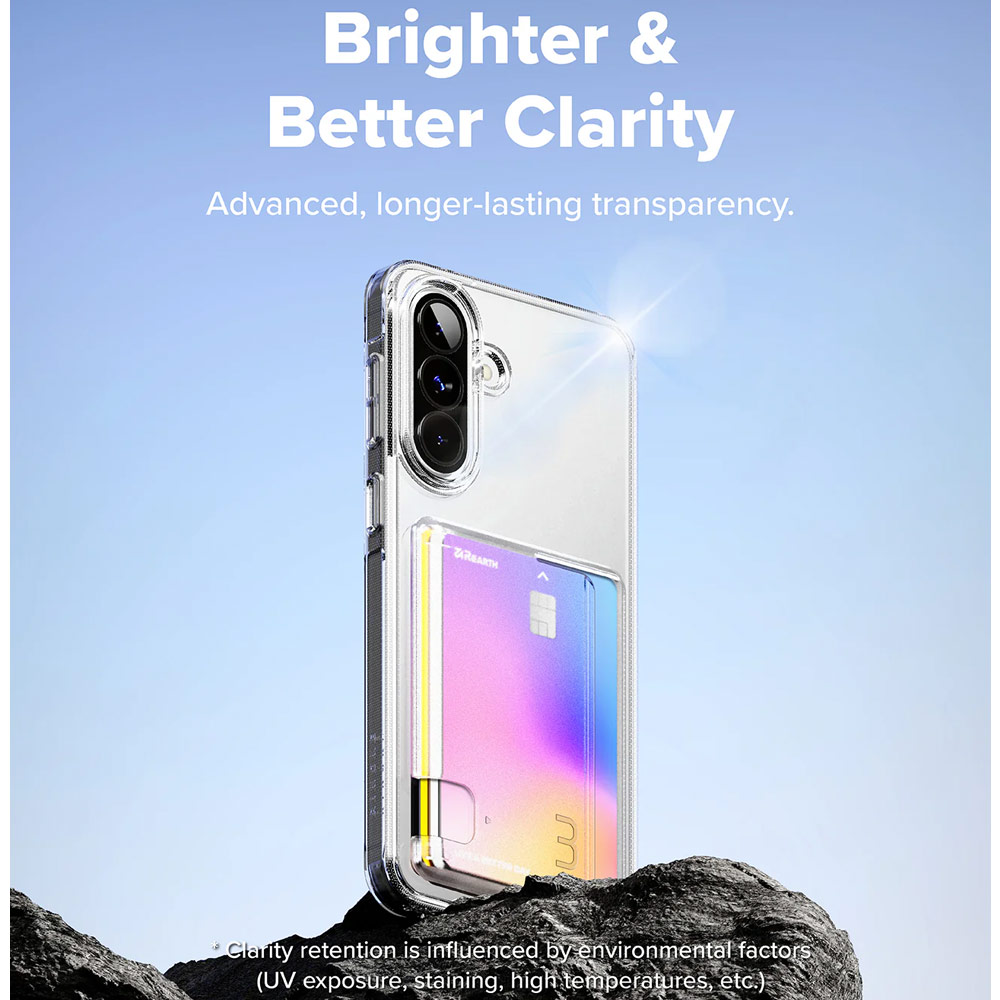 Picture of Samsung Galaxy A57 Case | Ringke Fusion Card Transparent Hybrid Card Holder Protection Case for Samsung Galaxy A57 (Clear)