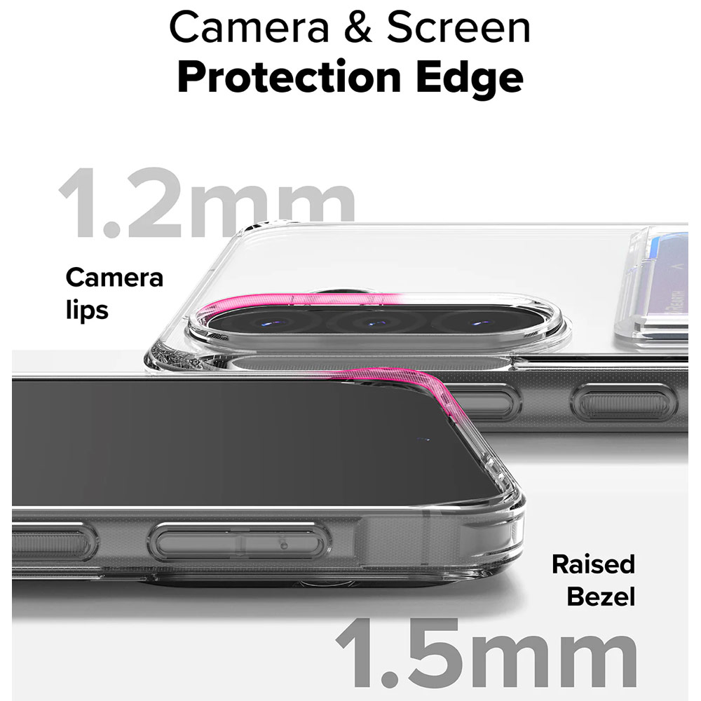 Picture of Samsung Galaxy A36 Case | Ringke Fusion Card Hybrid Protection Case for Samsung Galaxy A36 A56 (Clear)