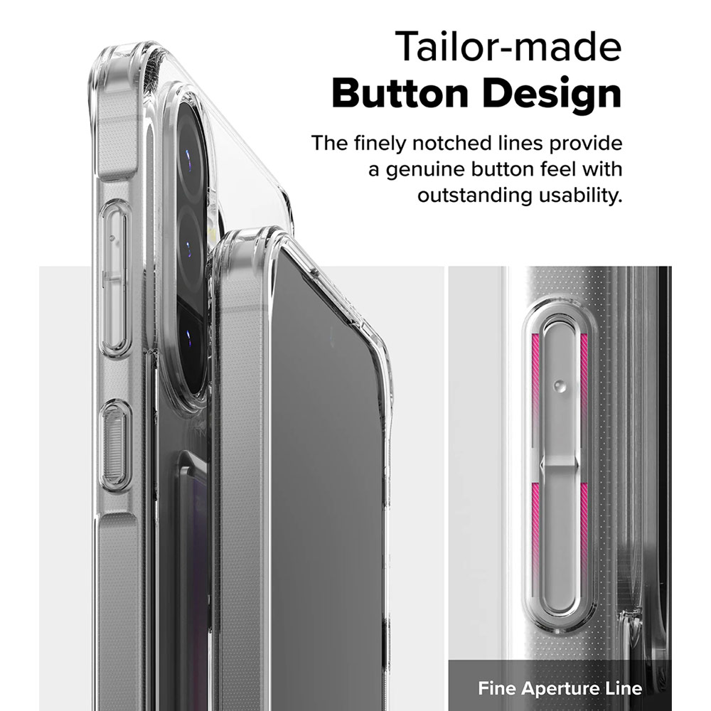 Picture of Samsung Galaxy A36 Case | Ringke Fusion Card Hybrid Protection Case for Samsung Galaxy A36 A56 (Clear)