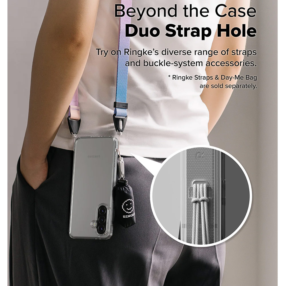 Picture of Samsung Galaxy A36 Case | Ringke Fusion Transparent Hybrid Protection Case for Samsung Galaxy A36 A56 (Clear)