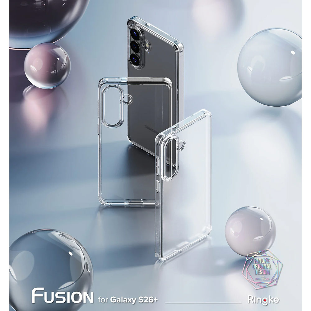 Picture of Samsung Galaxy S26 Plus Case | Ringke Fusion Transparent Protection Case for Samsung Galaxy S26 Plus (Clear)
