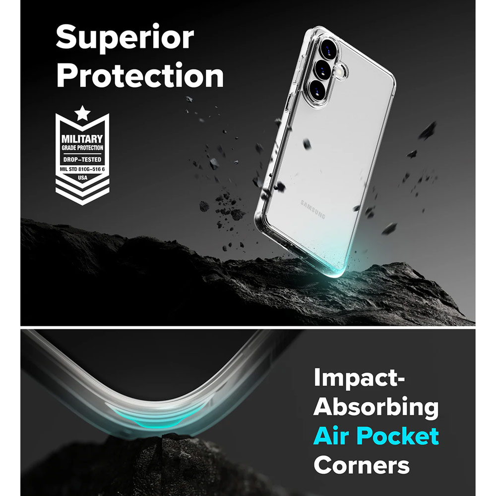 Picture of Samsung Galaxy S26 Plus Case | Ringke Fusion Transparent Protection Case for Samsung Galaxy S26 Plus (Clear)