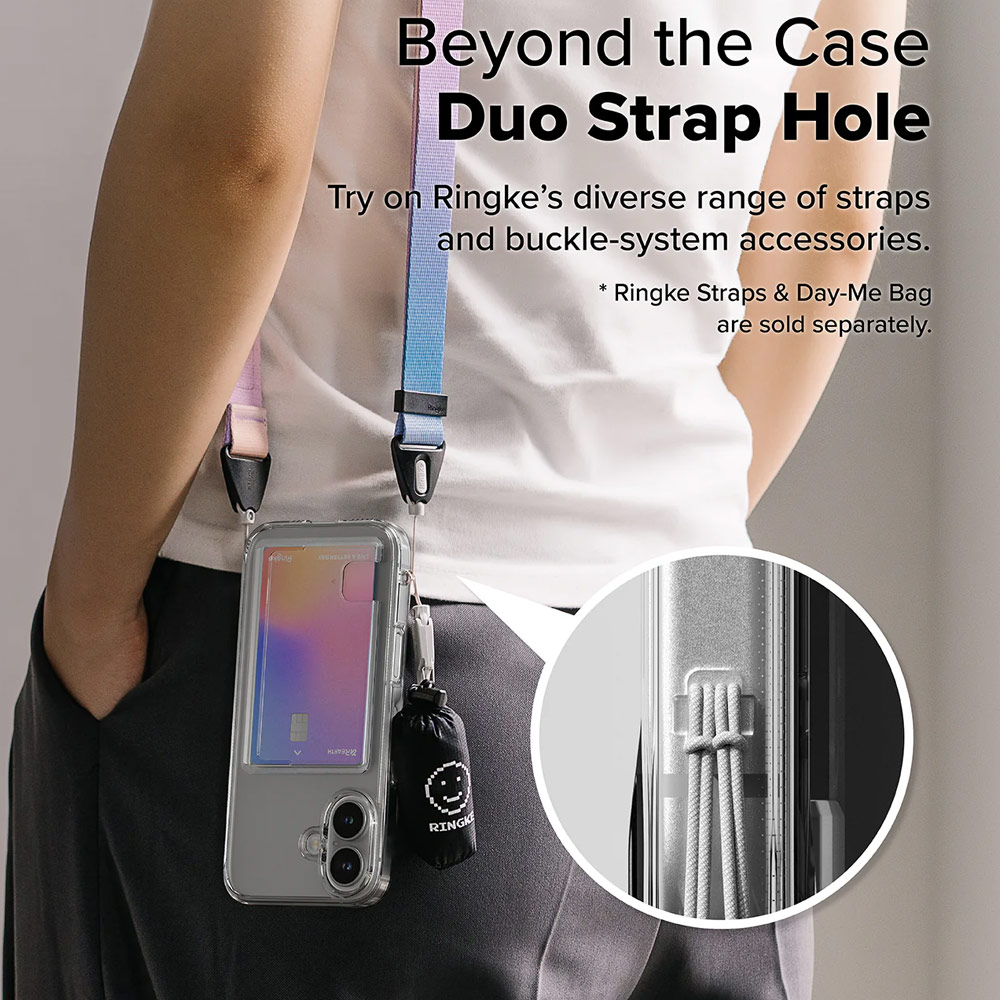 Picture of Apple iPhone 16 6.1 Case | Ringke Fusion Card Drop Protection Case for  iPhone 16 6.1 (Clear)