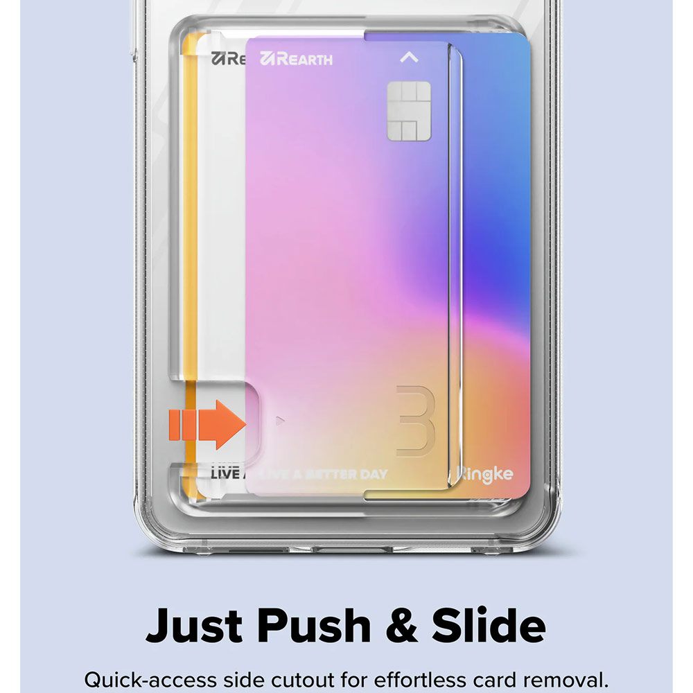 Picture of Samsung Galaxy S26 Plus Case | Ringke Fusion Card Holder Protection Case for Samsung Galaxy S26 Plus(Clear)