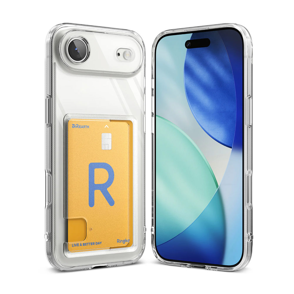Picture of Apple iPhone Air 6.5 Case | Ringke Fusion Card Holder Drop Protection Case for iPhone Air 6.5 (Clear)