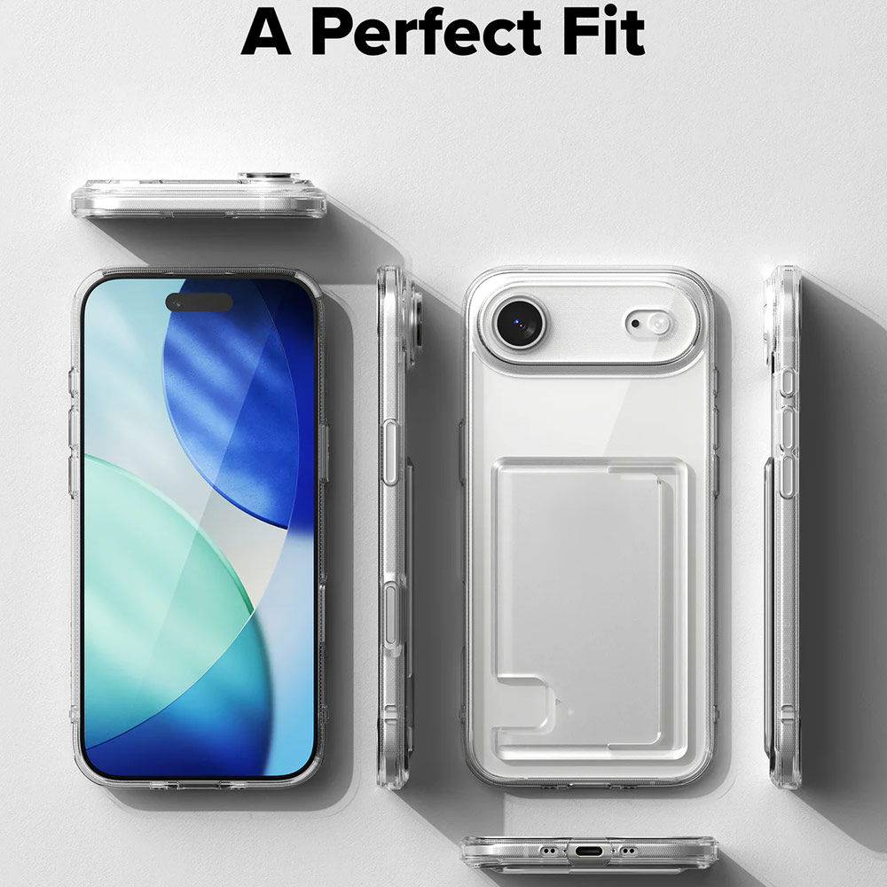 Picture of Apple iPhone Air 6.5 Case | Ringke Fusion Card Holder Drop Protection Case for iPhone Air 6.5 (Clear)
