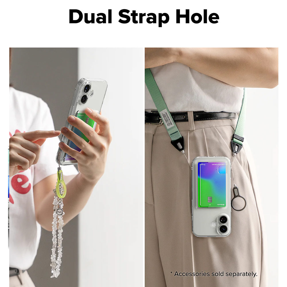 Picture of Apple iPhone 17 6.3 Case | Ringke Fusion Card Holder Drop Protection Case for iPhone 17 6.3 (Clear)