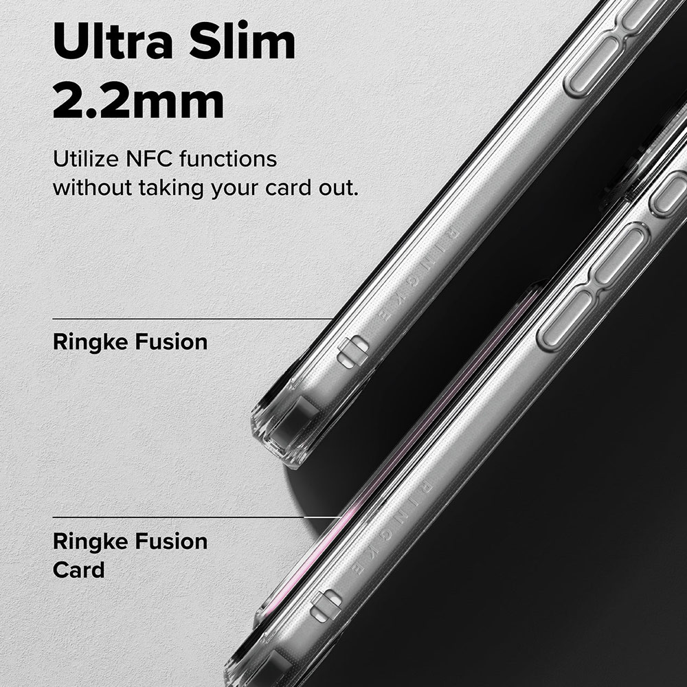 Picture of Apple iPhone 17 Pro Max 6.9 Case | Ringke Fusion Card Holder Drop Protection Case for iPhone 17 Pro Max 6.9 (Clear)