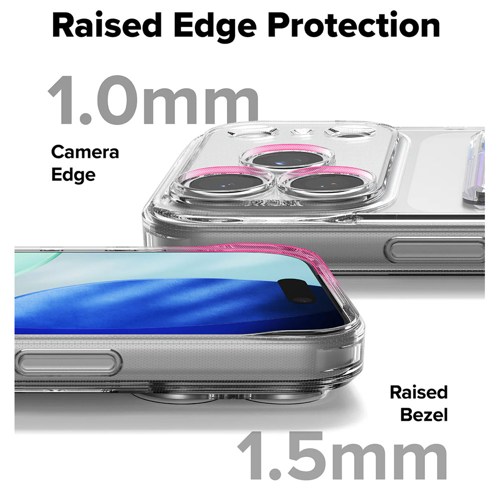 Picture of Apple iPhone 17 Pro Max 6.9 Case | Ringke Fusion Card Holder Drop Protection Case for iPhone 17 Pro Max 6.9 (Clear)