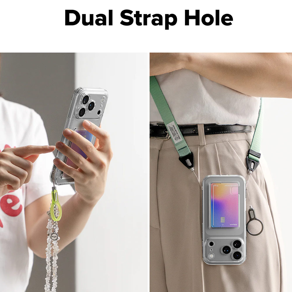 Picture of Apple iPhone 17 Pro Max 6.9 Case | Ringke Fusion Card Holder Drop Protection Case for iPhone 17 Pro Max 6.9 (Clear)