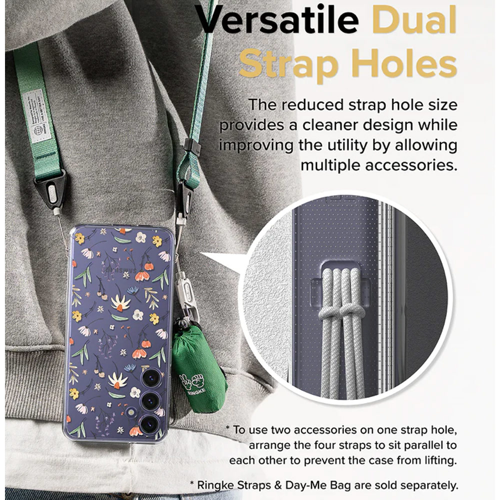 Picture of Samsung Galaxy S24 Case | Ringke Fusion Design Drop Protection Case for Samsung Galaxy S24 (Dry Flowers)