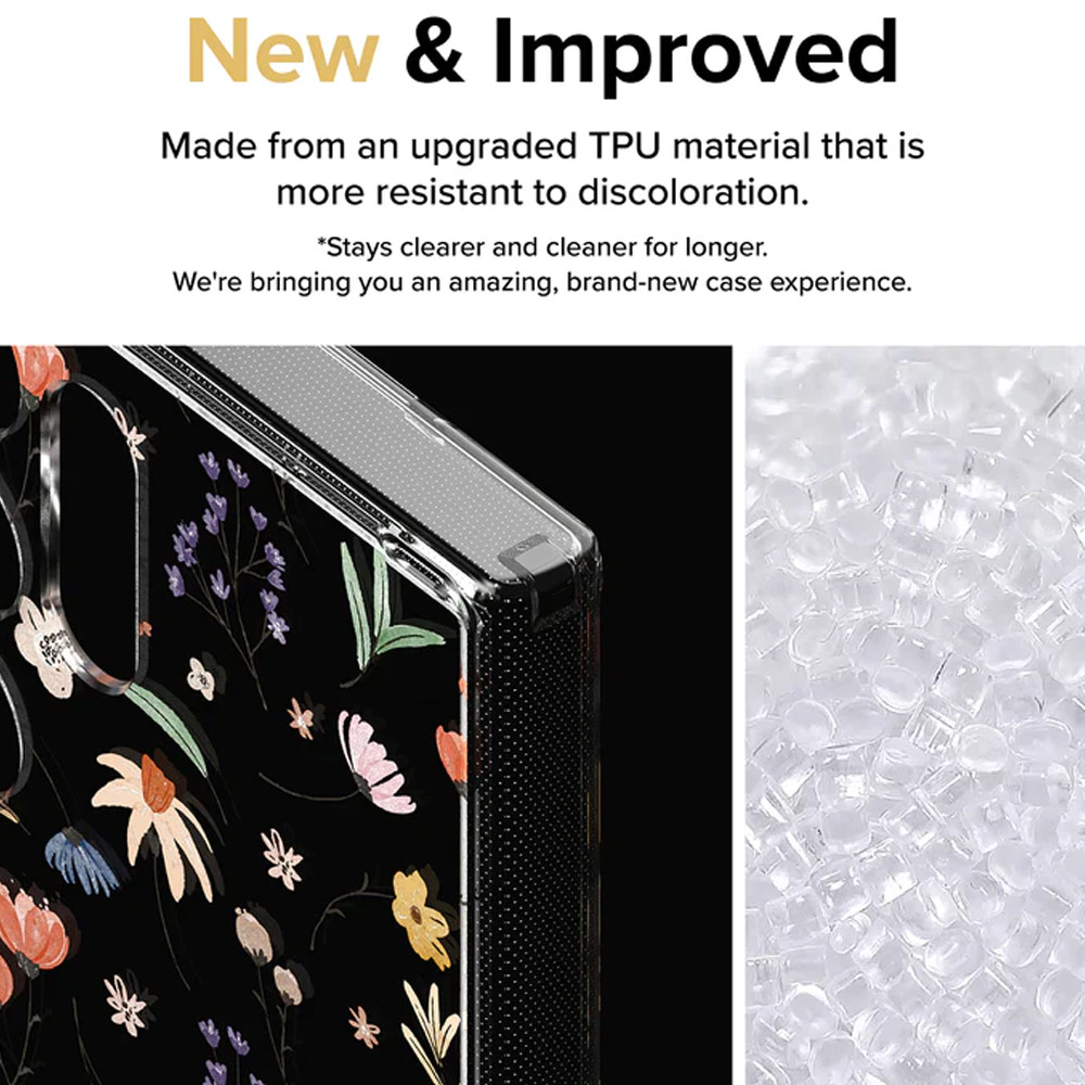 Picture of Samsung Galaxy S24 Ultra Case | Ringke Fusion Design Drop Protection Case for Samsung Galaxy S24 Ultra 6.8 (Dry Flowers)
