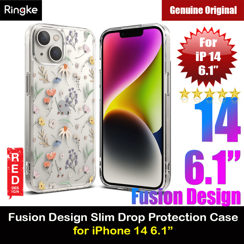 Picture of Ringke Fusion Design Female Modern Women Girl Trendy Design Slim Drop Protection Case for iPhone 14 6.1 (Dry Flowers) Apple iPhone 14 6.1- Apple iPhone 14 6.1 Cases, Apple iPhone 14 6.1 Covers, iPad Cases and a wide selection of Apple iPhone 14 6.1 Accessories in Malaysia, Sabah, Sarawak and Singapore 