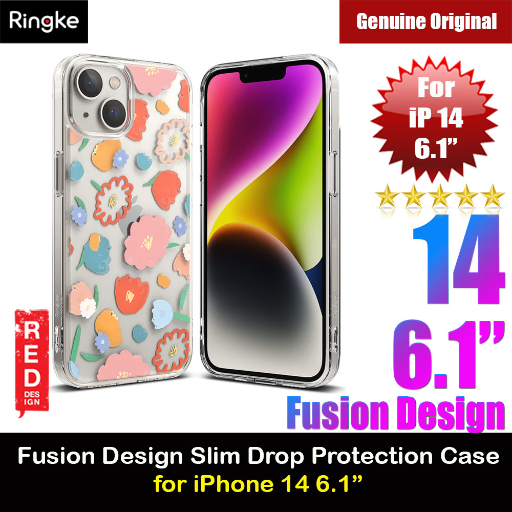 Picture of Ringke Fusion Design Female Modern Women Girl Trendy Design Slim Drop Protection Case for iPhone 14 6.1 (Floral) Apple iPhone 14 6.1- Apple iPhone 14 6.1 Cases, Apple iPhone 14 6.1 Covers, iPad Cases and a wide selection of Apple iPhone 14 6.1 Accessories in Malaysia, Sabah, Sarawak and Singapore 