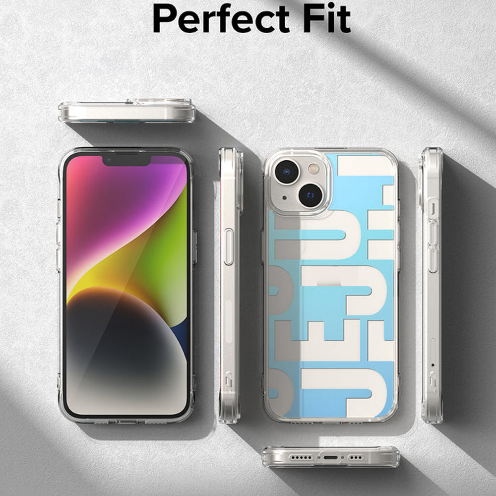 Picture of Apple iPhone 14 Plus 6.7 Case | Ringke Fusion Design Female Modern Women Girl Trendy Design Slim Drop Protection Case for iPhone 14 Plus 6.7 (Jeju)