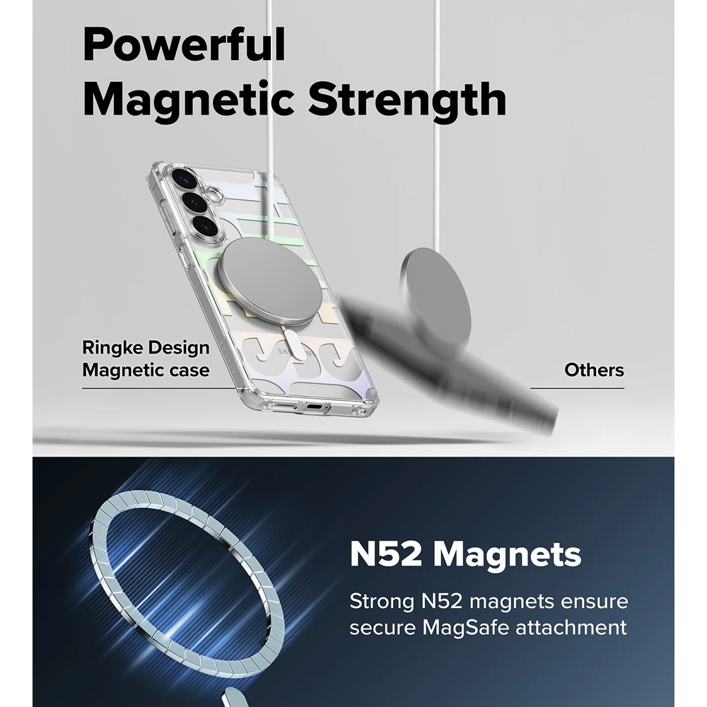Picture of Samsung Galaxy S26 Plus Case | Ringke Fusion Design Magnetic Transparent Protection Case for Samsung Galaxy S26 Plus (Seoul)