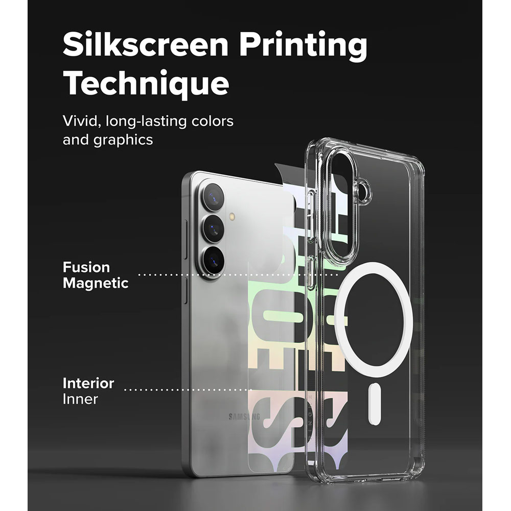 Picture of Samsung Galaxy S26 Plus Case | Ringke Fusion Design Magnetic Transparent Protection Case for Samsung Galaxy S26 Plus (Seoul)